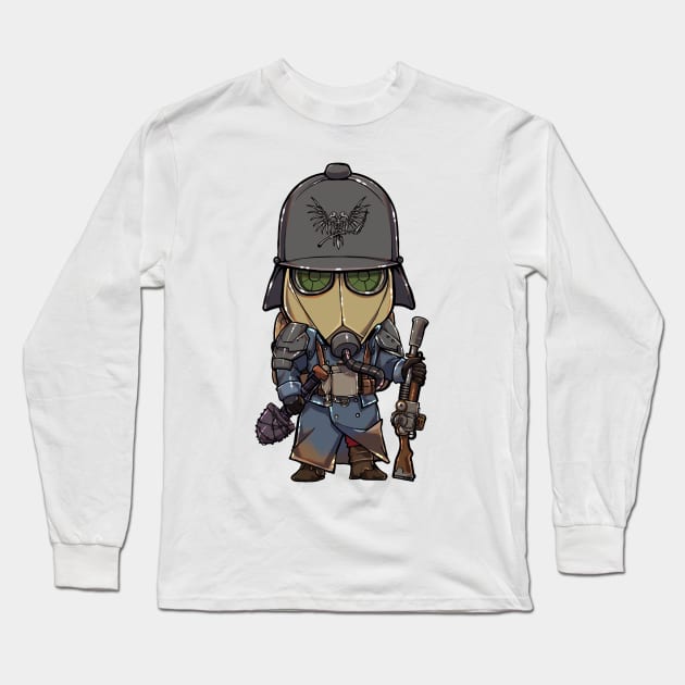 Death Korps of Prussia - Soldier in Gas Mask inspired by DKOK Long Sleeve T-Shirt by Holymayo Tee